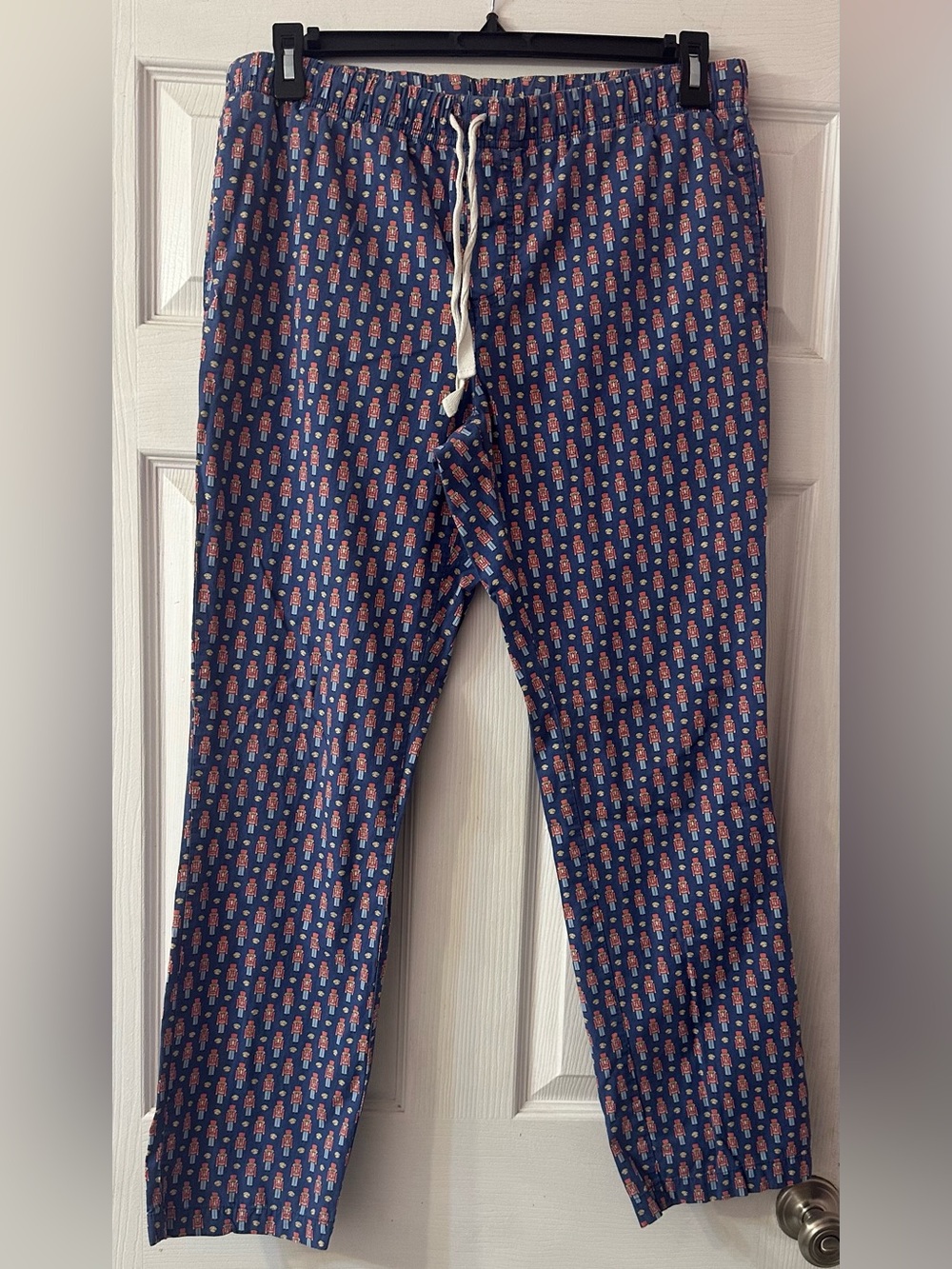 Vineyard Vines Men’s Small Pajama Pants Nutcracker Christmas Blue Cotton Lounge